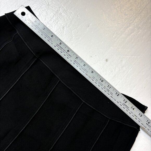 Drama  Paneled Black Knit Slit  bottom Vtg - Picture 9 of 14